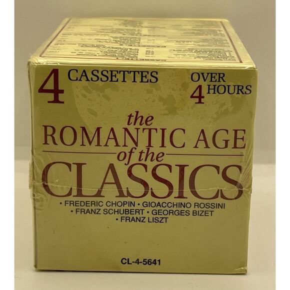 Romantic Age of the Classics : Romantic Age of the Classics 4 Cassettes 1992 New - Picture 5 of 6